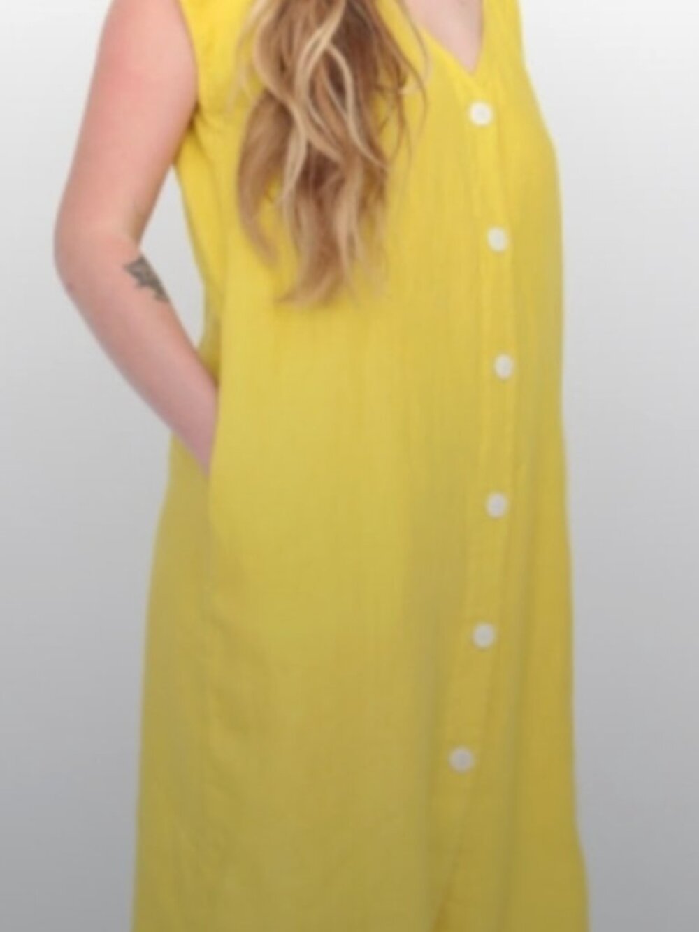 Esby Malia shift dress linen M
